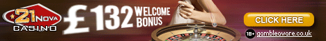 Get down to 21 Nova casino now to claim your free casino welcome bonus.